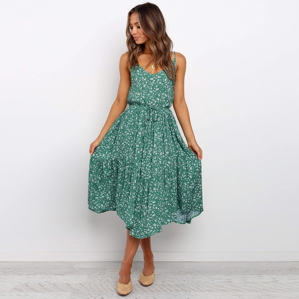 Millie - Floral Midi Dress