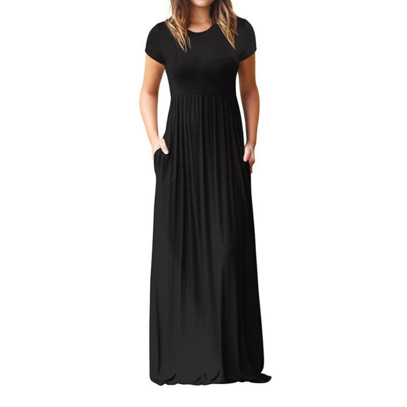 Gemma - Solid Maxi Dress