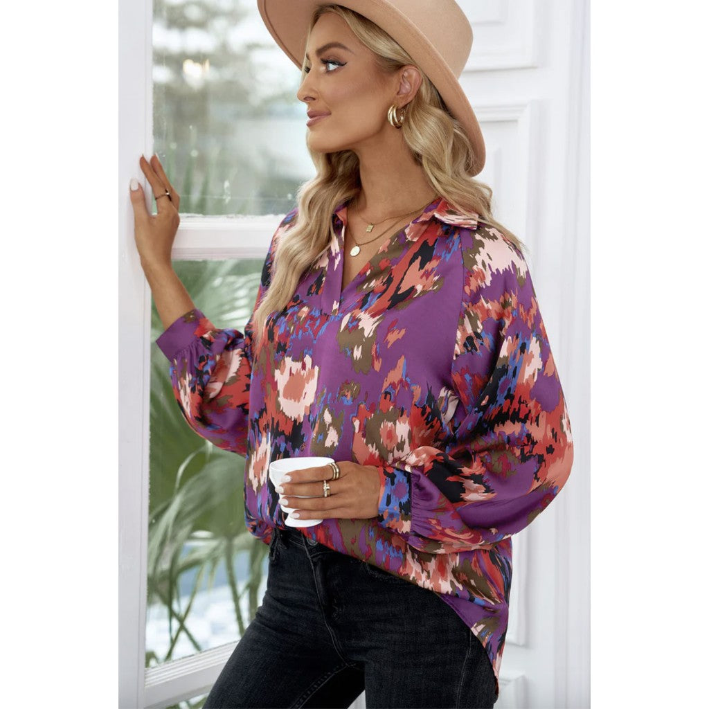 Santiago - Watercolor Blouse